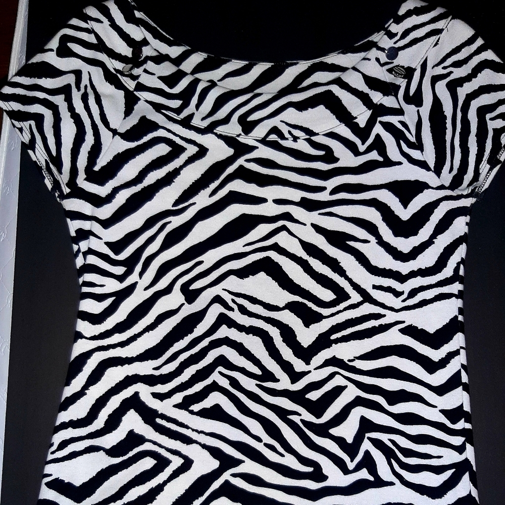 Sumner top, print,  scoop neck